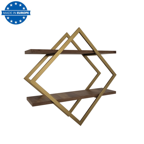 Diamond Metal Frame Wall Shelf