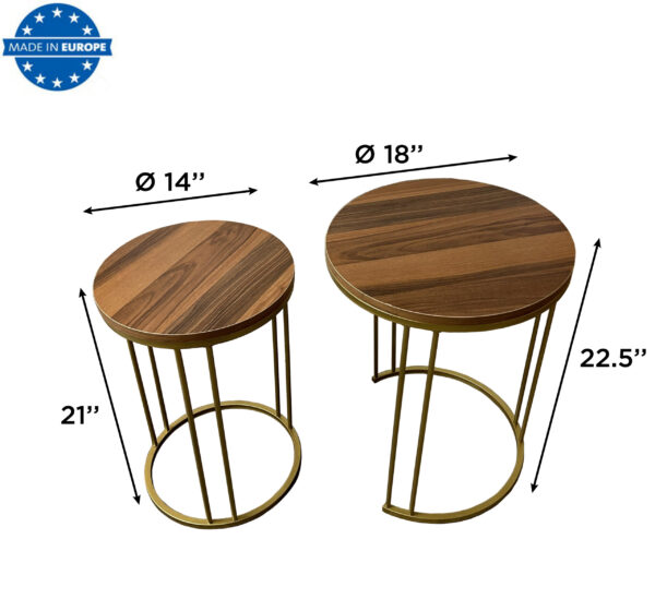 Elegant Round End Table (2)