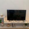 L Shape TV Console Table-Book Stand