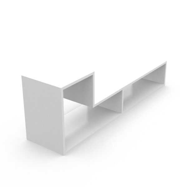 L Shape TV Console Table-Book Stand